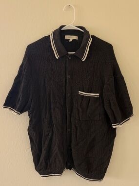 Standard Cloth Knit Polo Shirt Button Up Urban Outfitters